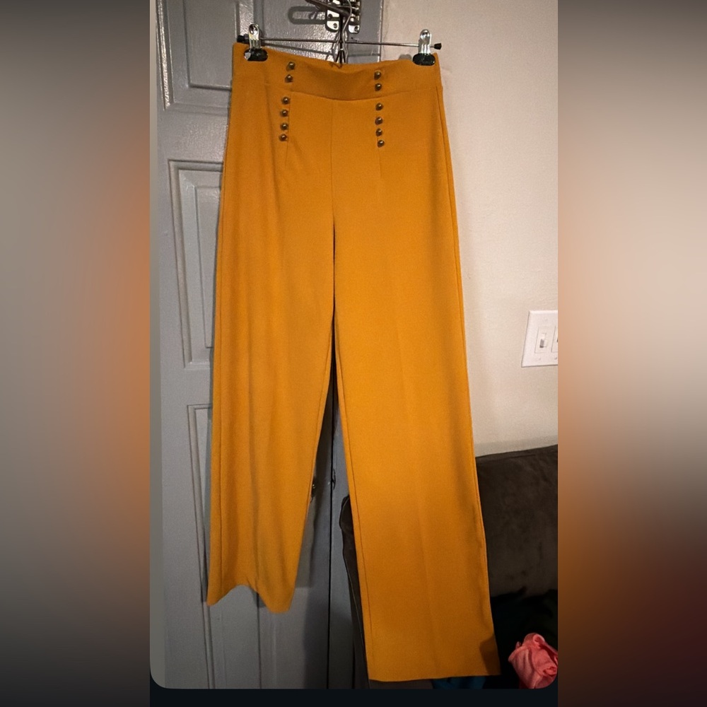 Vibrant Mustard Yellow Pants
